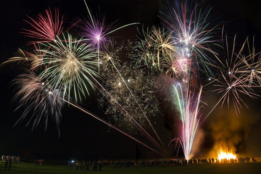 Firework Display on November 5th in the United Kingdom