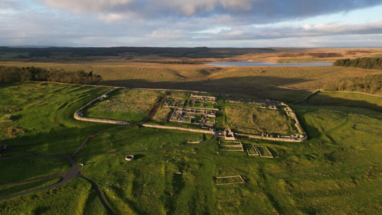 Hadrian's Wall, roman ruins, Northumberland Holiday
