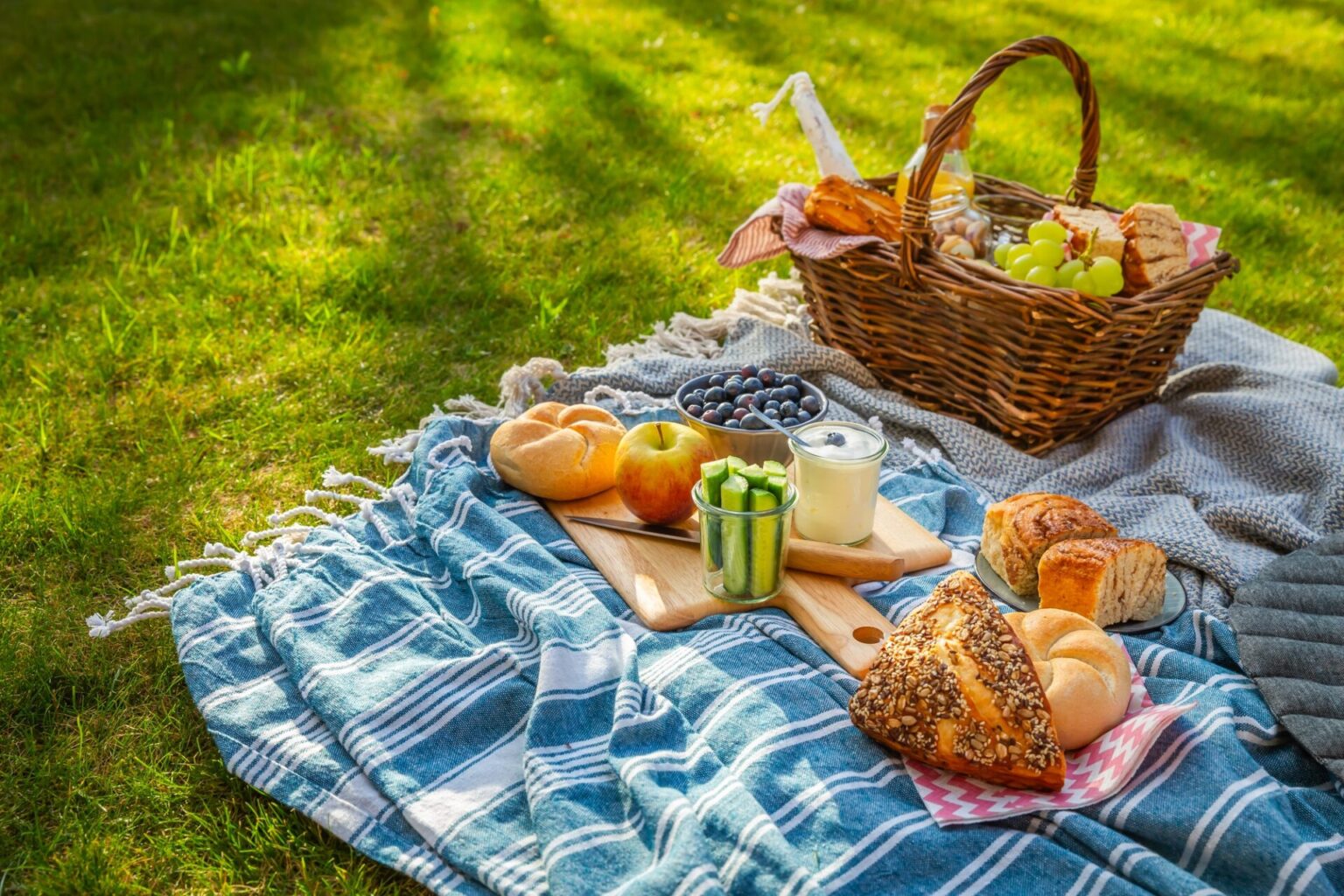 Picnic with local produce from farm shops