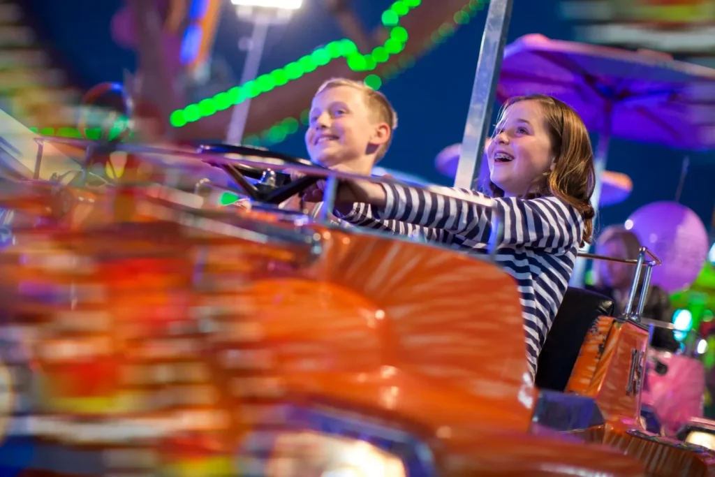 spook night, fairground rides
