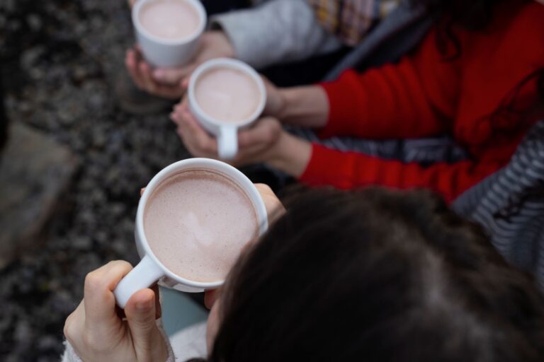 hot chocolate stargazing