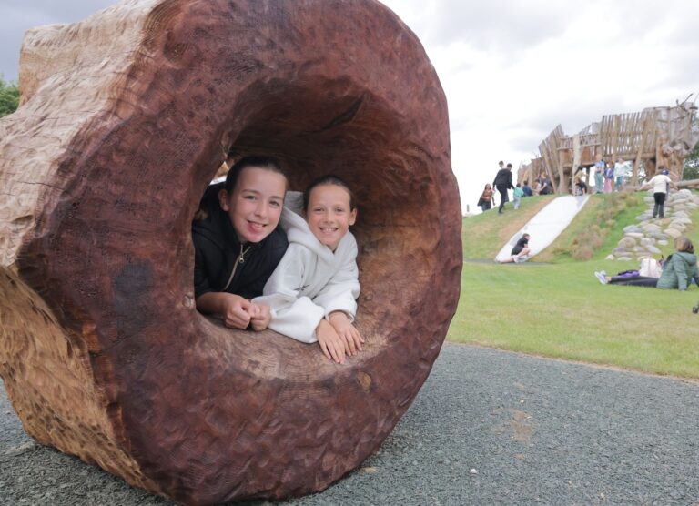 Neolithic themed play area at Kynren
